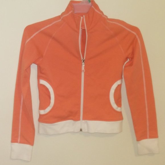 Lululemon Athletica Orange and White Jacket 6 - Picture 12 of 12